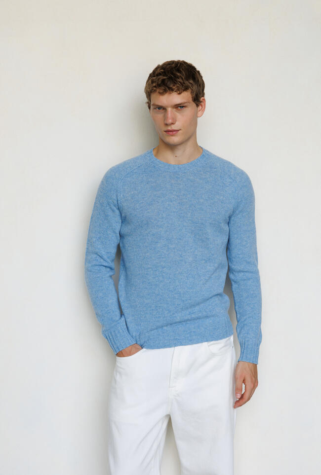 Girocollo in pura lana Shetland MAIN - Ferrante | img vers.1300x/