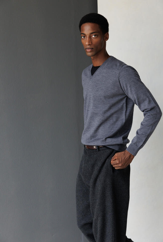 Pullover in lana pettinata ESSENTIAL - Ferrante | img vers.1300x/