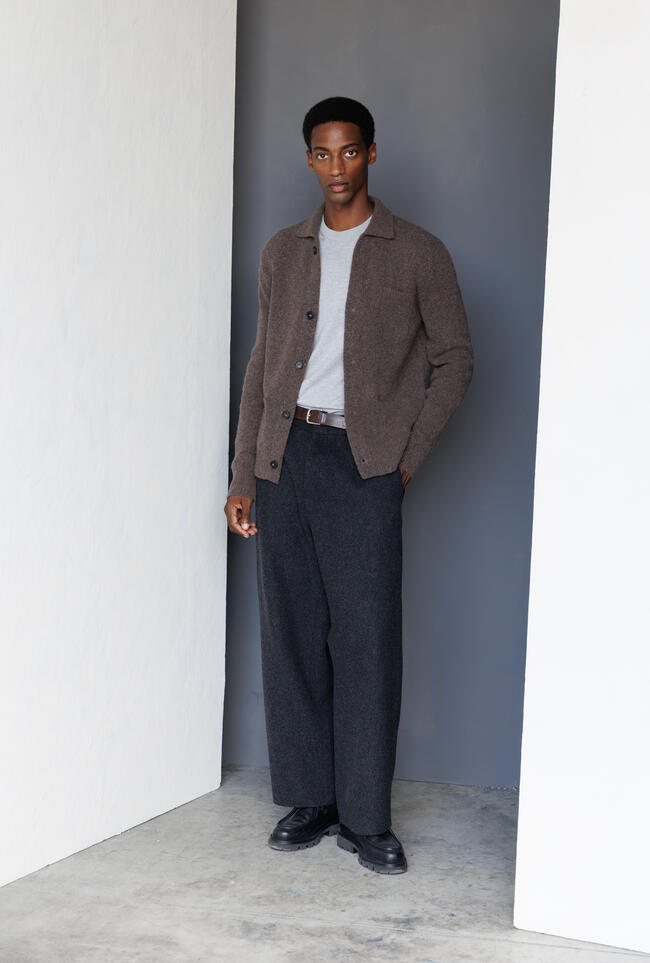 Giacca camicia in lana e cashmere ROYAL RED - Ferrante | img vers.1300x/