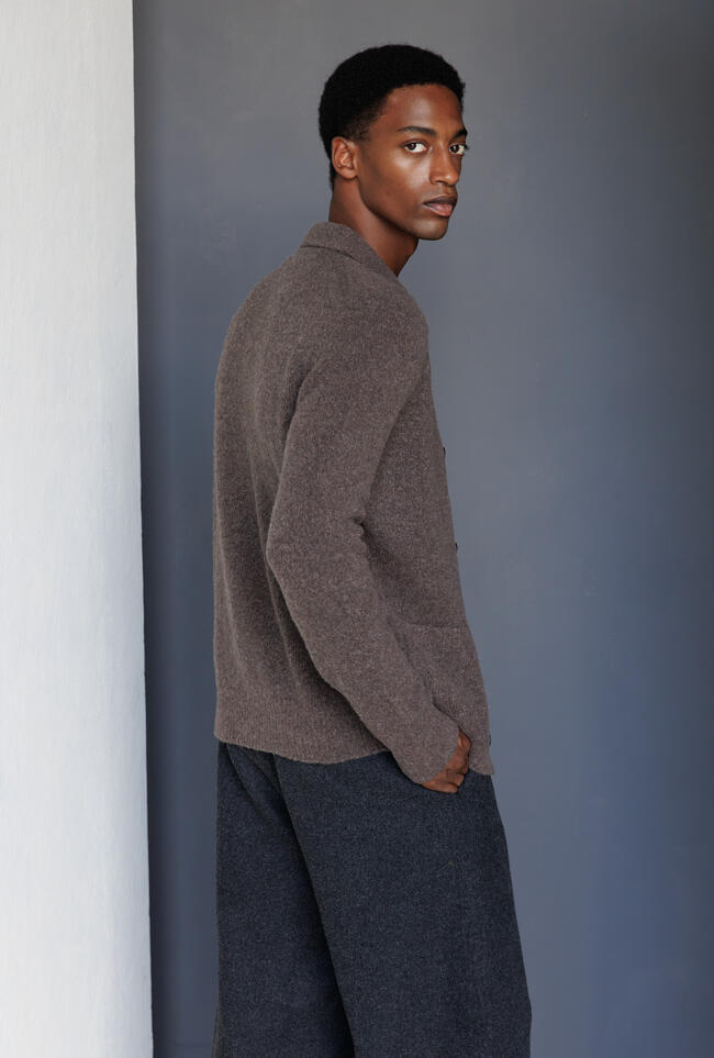 Giacca camicia in lana e cashmere ROYAL RED - Ferrante | img vers.1300x/
