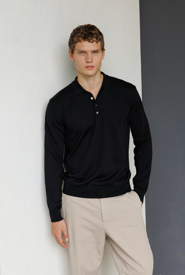 Polo in pura lana pettinata ESSENTIAL - Ferrante | img vers.1300x/