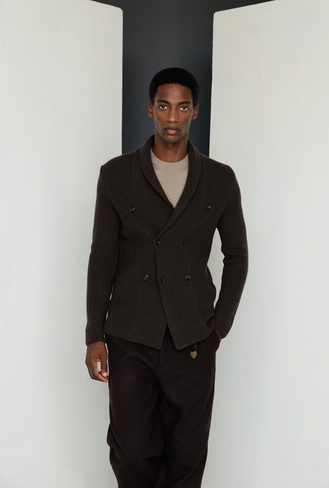 Giacca doppiopetto in lana e cashmere ROYAL RED - Ferrante | img vers.1300x/