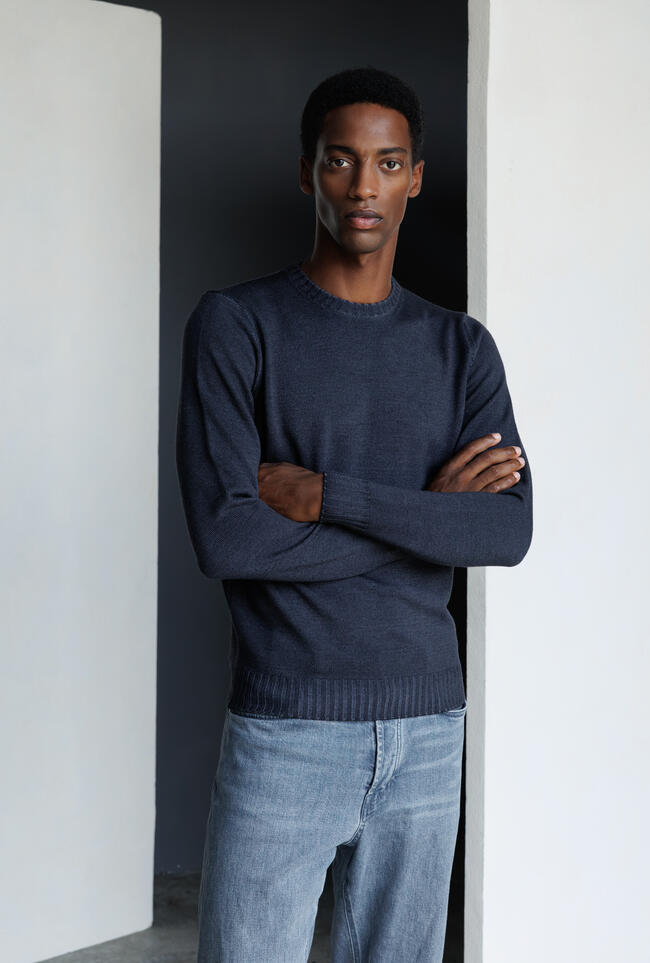 Girocollo in pura lana ESSENTIAL - Ferrante | img vers.1300x/