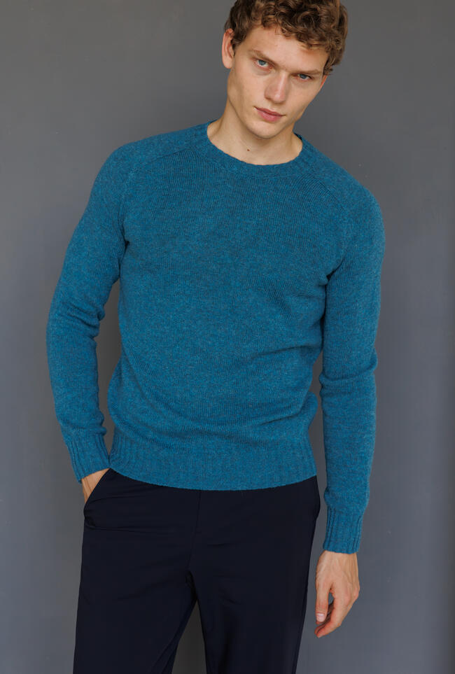 Girocollo in pura lana Shetland MAIN - Ferrante | img vers.1300x/