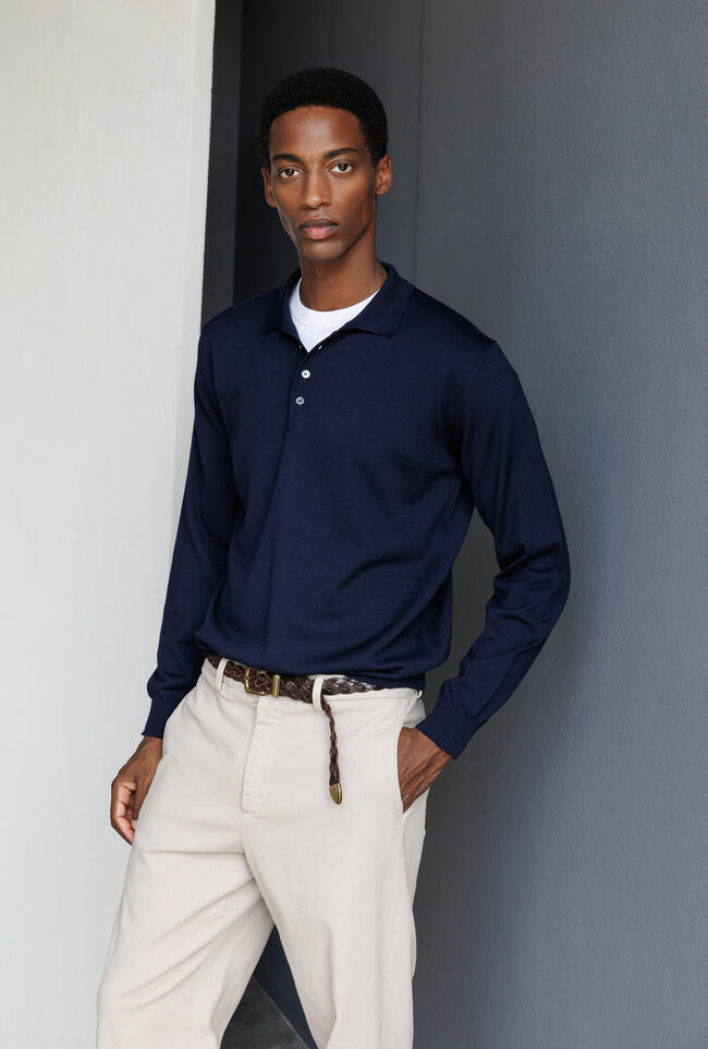 Polo in pura lana pettinata ESSENTIAL - Ferrante | img vers.1300x/