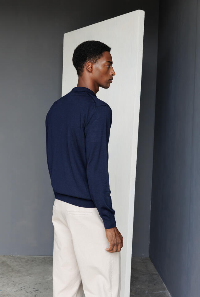 Polo in pura lana pettinata ESSENTIAL - Ferrante | img vers.1300x/