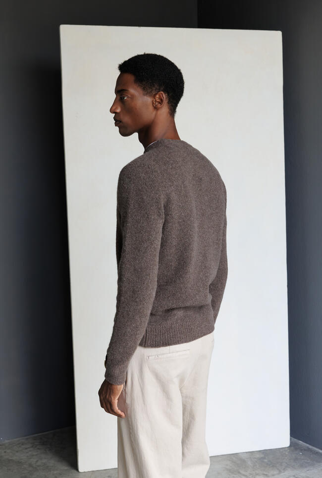 Girocollo bouclè in misto cashmere ROYAL RED - Ferrante | img vers.1300x/