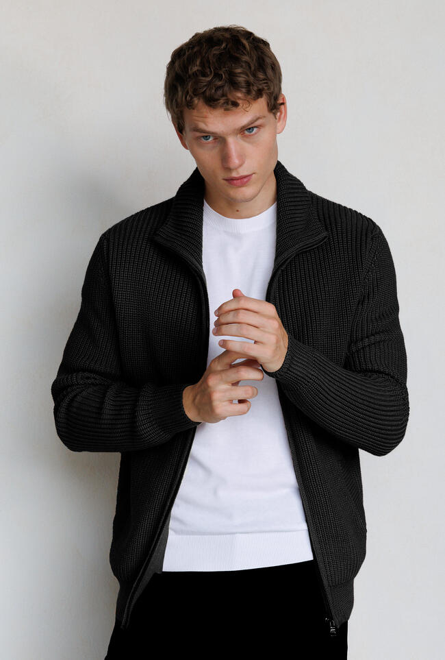 Full zip in lana triploritorto MAIN - Ferrante | img vers.1300x/