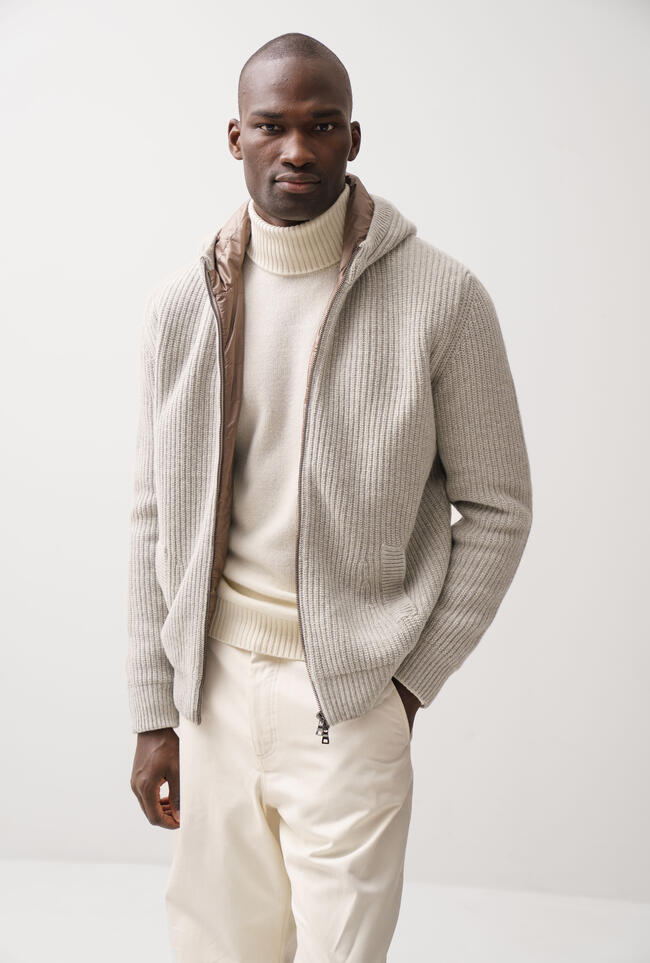 Merino wool padded sweatshirt MAIN - Ferrante | img vers.1300x/