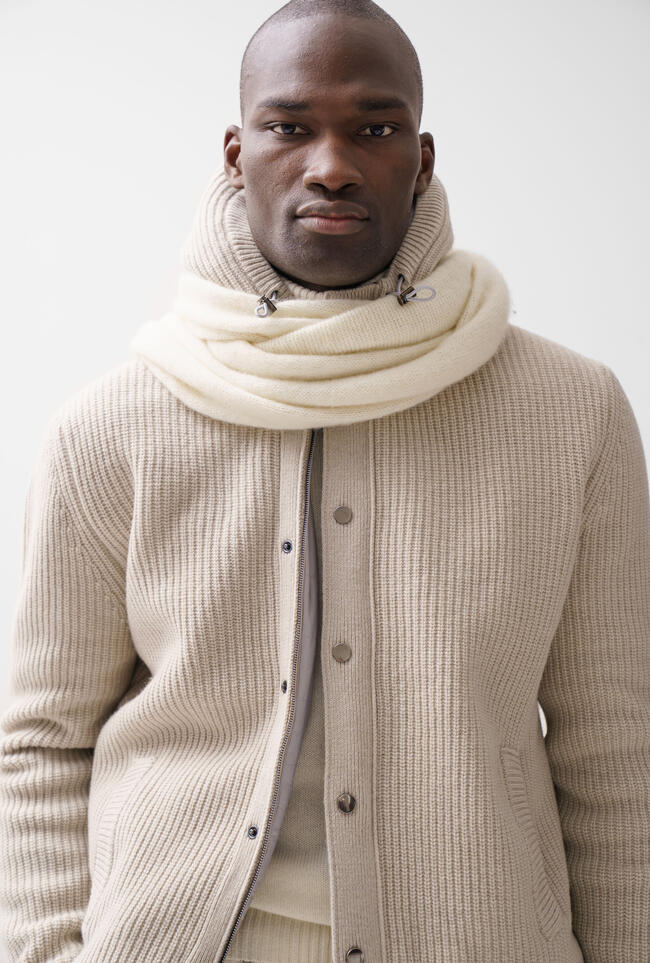 Padded knitted jacket ROYAL RED - Ferrante | img vers.1300x/