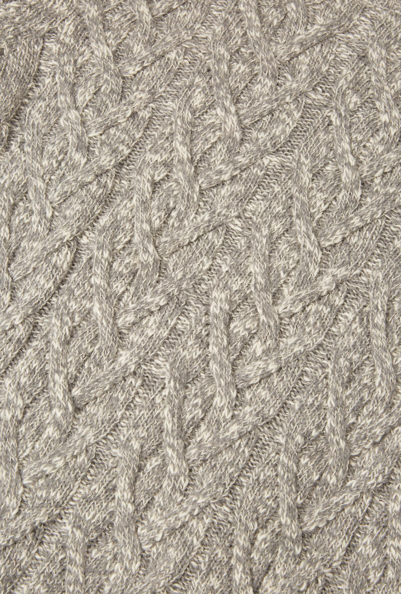Yes Zee maglia uomo con trecce misto lana beige chiaro main image 0