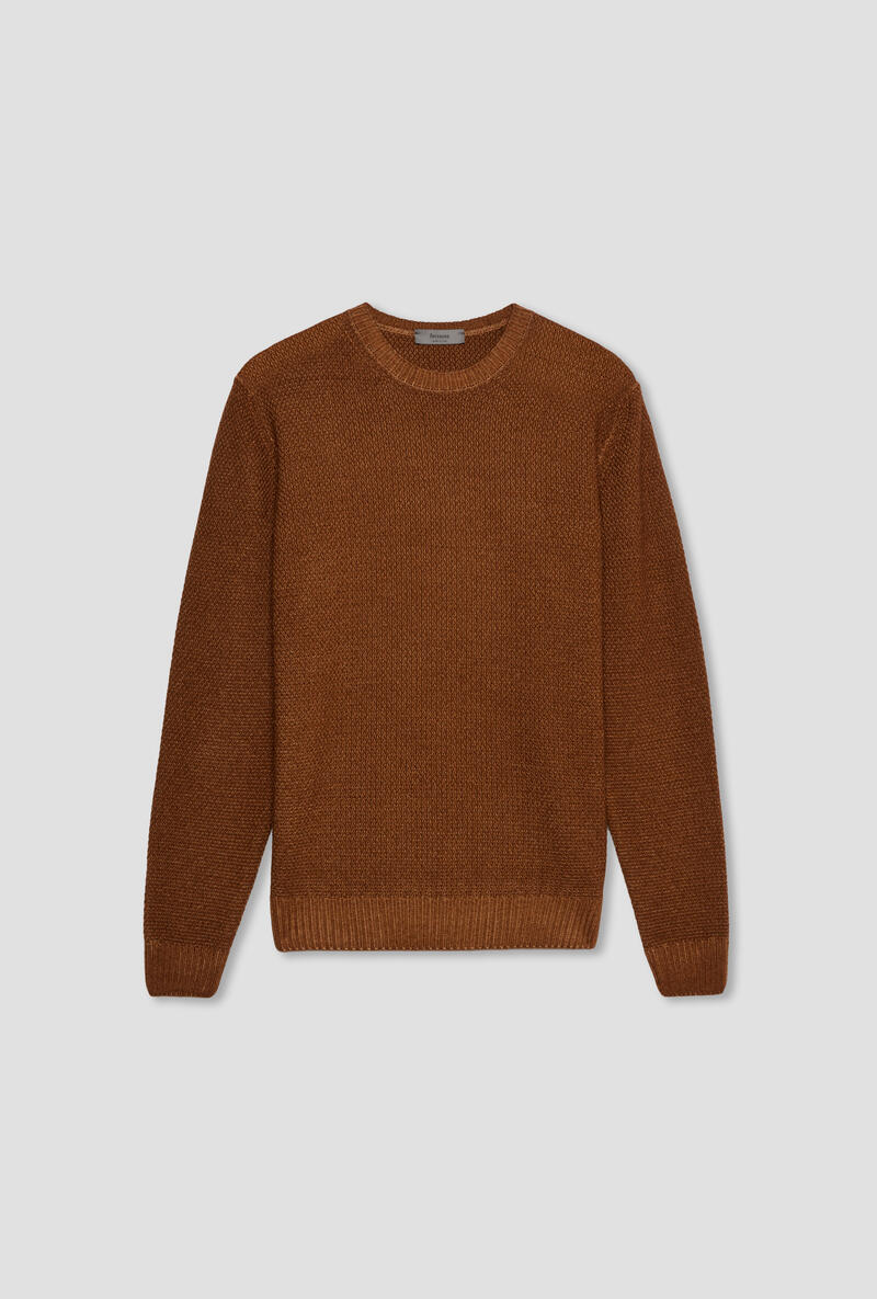 Garment dyed crew neck MAIN Ferrante