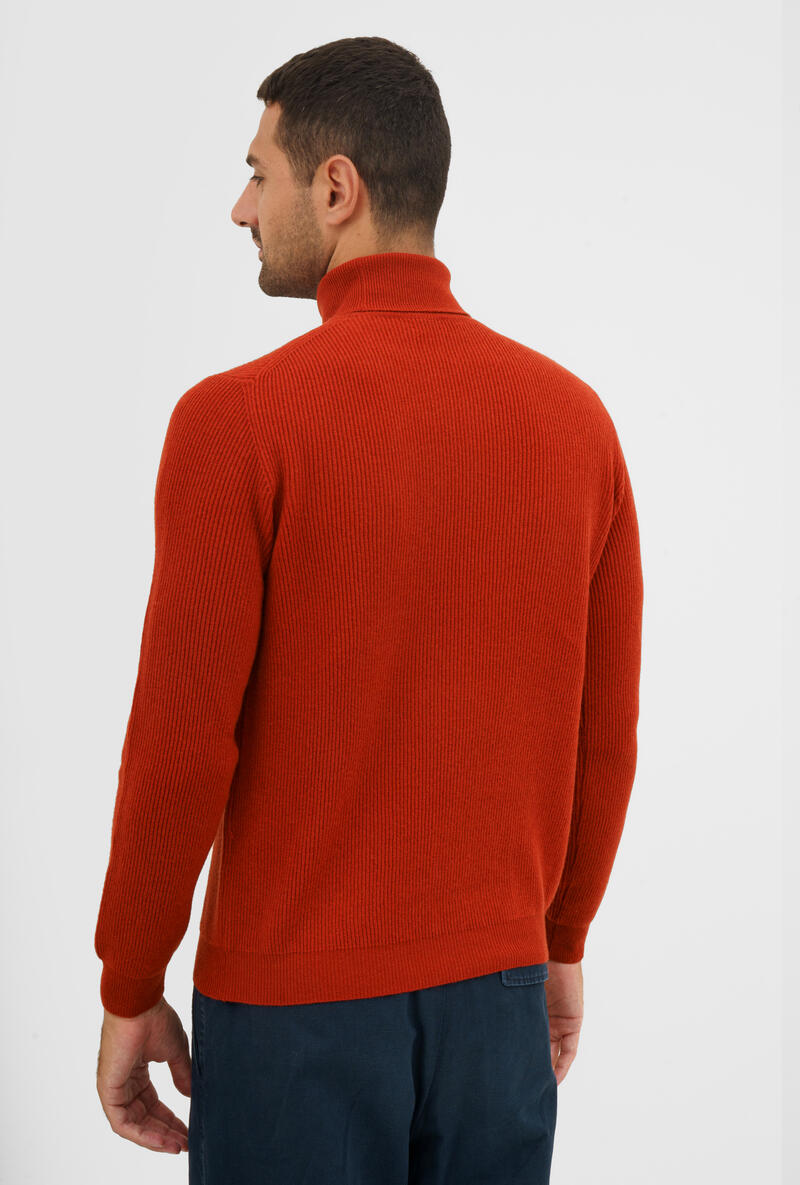 English wool and cashmere turtleneck
